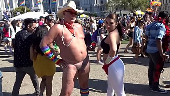 San Francisco Exhibitionist Dancing Naked