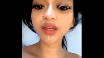 HOT INDONESIAN OPPY LANNY GETS FACIAL CUM AFTER BDSM SEX