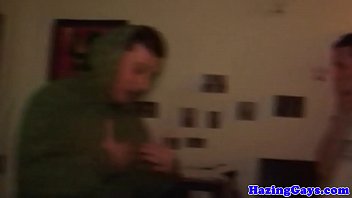 Anally drilled twink sucks dick