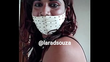 Indian crossdresser slut Lara D'Souza in black bikini part 2
