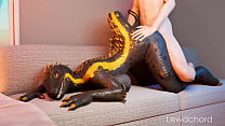 Furry Lizard Doggystyle With Human